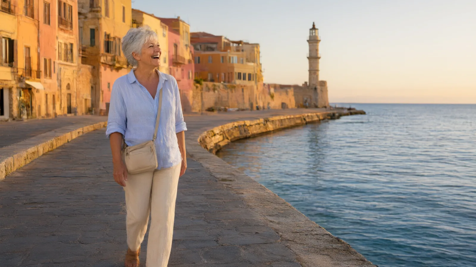 Nel porto veneziano di Chania, a Creta
